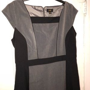 Black/Grey Knee Length Dress